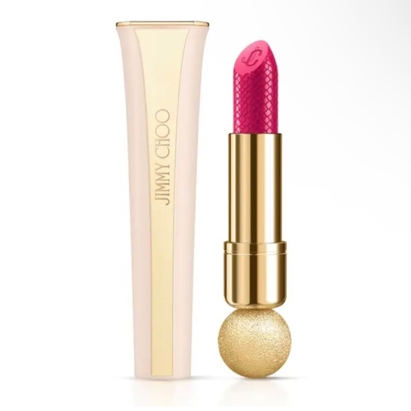 Jimmy Choo Satin Lip Colour - 007 Hot Pink - New in Box with Plastic Wrapping - Picture 6 of 7